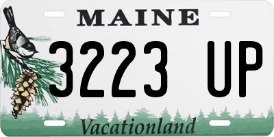 ME license plate 3223UP