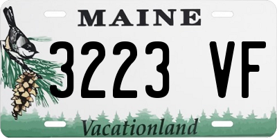 ME license plate 3223VF