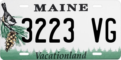 ME license plate 3223VG