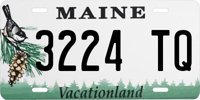 ME license plate 3224TQ