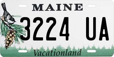 ME license plate 3224UA