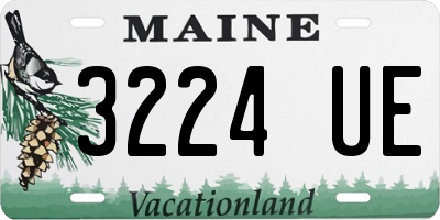 ME license plate 3224UE
