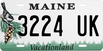 ME license plate 3224UK