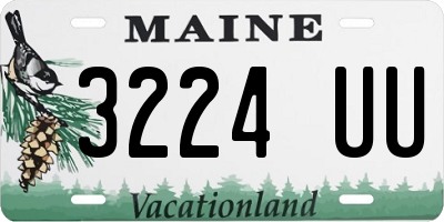 ME license plate 3224UU