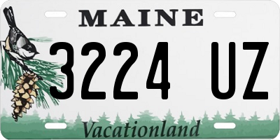 ME license plate 3224UZ