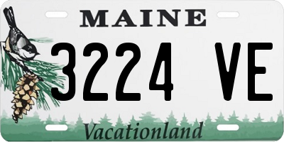 ME license plate 3224VE