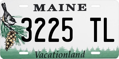 ME license plate 3225TL