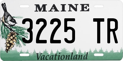 ME license plate 3225TR
