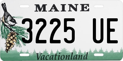 ME license plate 3225UE