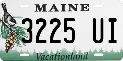 ME license plate 3225UI