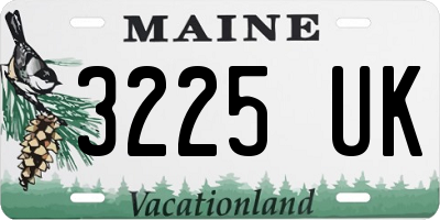 ME license plate 3225UK