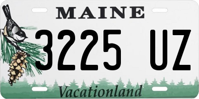 ME license plate 3225UZ