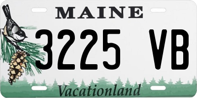 ME license plate 3225VB
