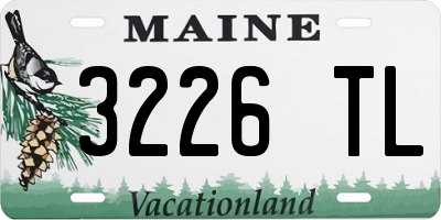 ME license plate 3226TL