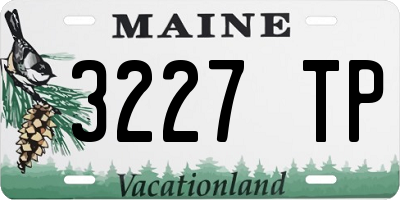 ME license plate 3227TP