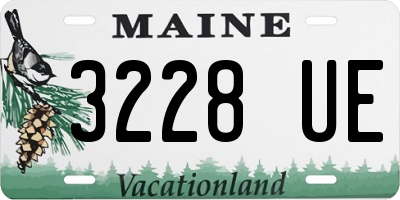 ME license plate 3228UE