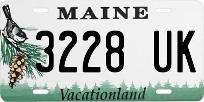 ME license plate 3228UK