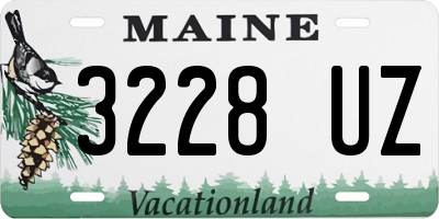 ME license plate 3228UZ