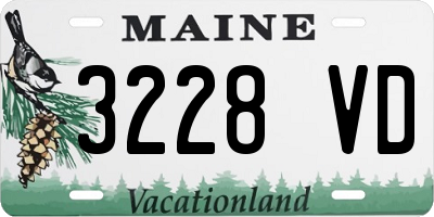 ME license plate 3228VD