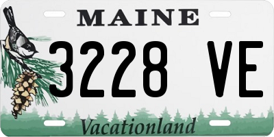 ME license plate 3228VE