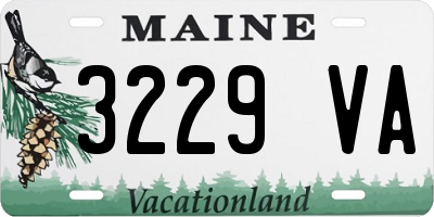 ME license plate 3229VA
