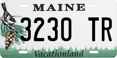 ME license plate 3230TR