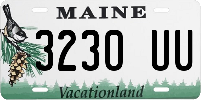 ME license plate 3230UU