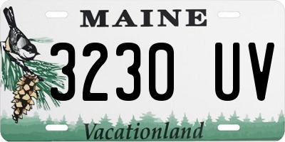 ME license plate 3230UV