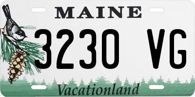 ME license plate 3230VG