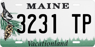 ME license plate 3231TP