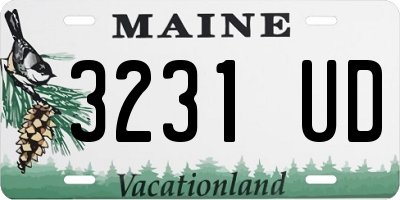 ME license plate 3231UD
