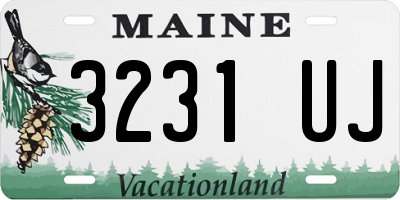 ME license plate 3231UJ