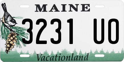 ME license plate 3231UO