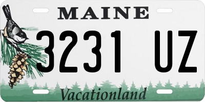 ME license plate 3231UZ