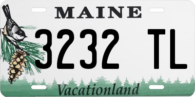 ME license plate 3232TL