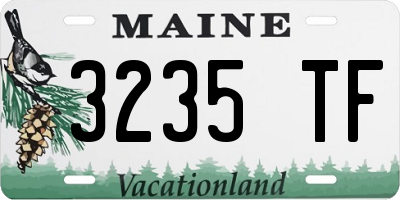 ME license plate 3235TF