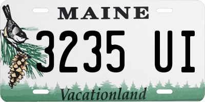 ME license plate 3235UI