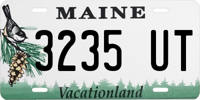 ME license plate 3235UT