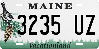 ME license plate 3235UZ