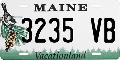ME license plate 3235VB