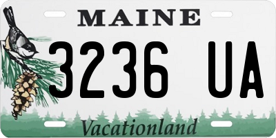ME license plate 3236UA