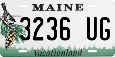 ME license plate 3236UG
