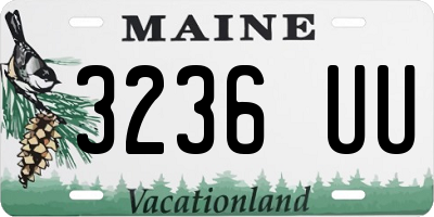 ME license plate 3236UU