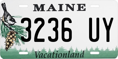 ME license plate 3236UY