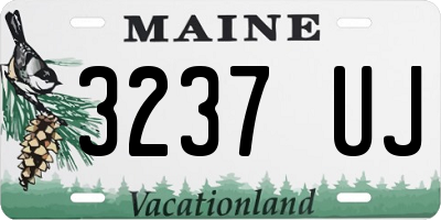ME license plate 3237UJ