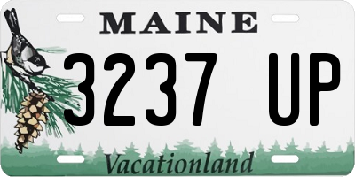ME license plate 3237UP