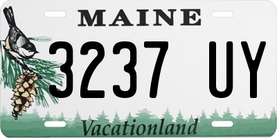 ME license plate 3237UY