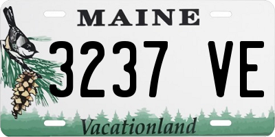 ME license plate 3237VE