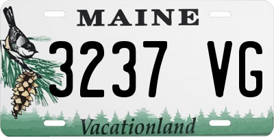 ME license plate 3237VG