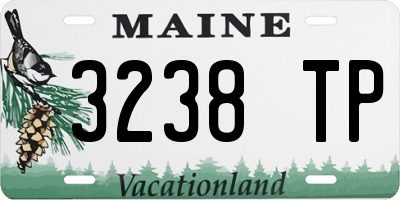 ME license plate 3238TP